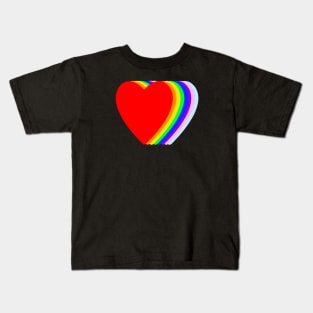 Pride Love Hearts Kids T-Shirt